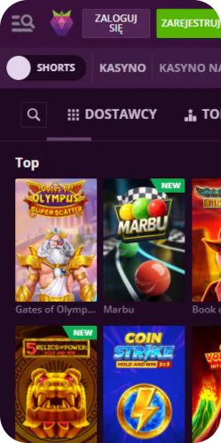 Aplikacja Malina Casino Slot