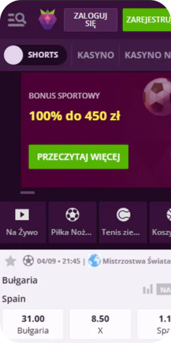 Aplikacja Malina Casino Sport